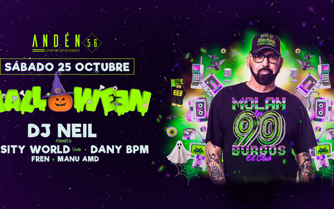Molan los 90 celebra un Halloween único en Burgos: cartel, entradas + info