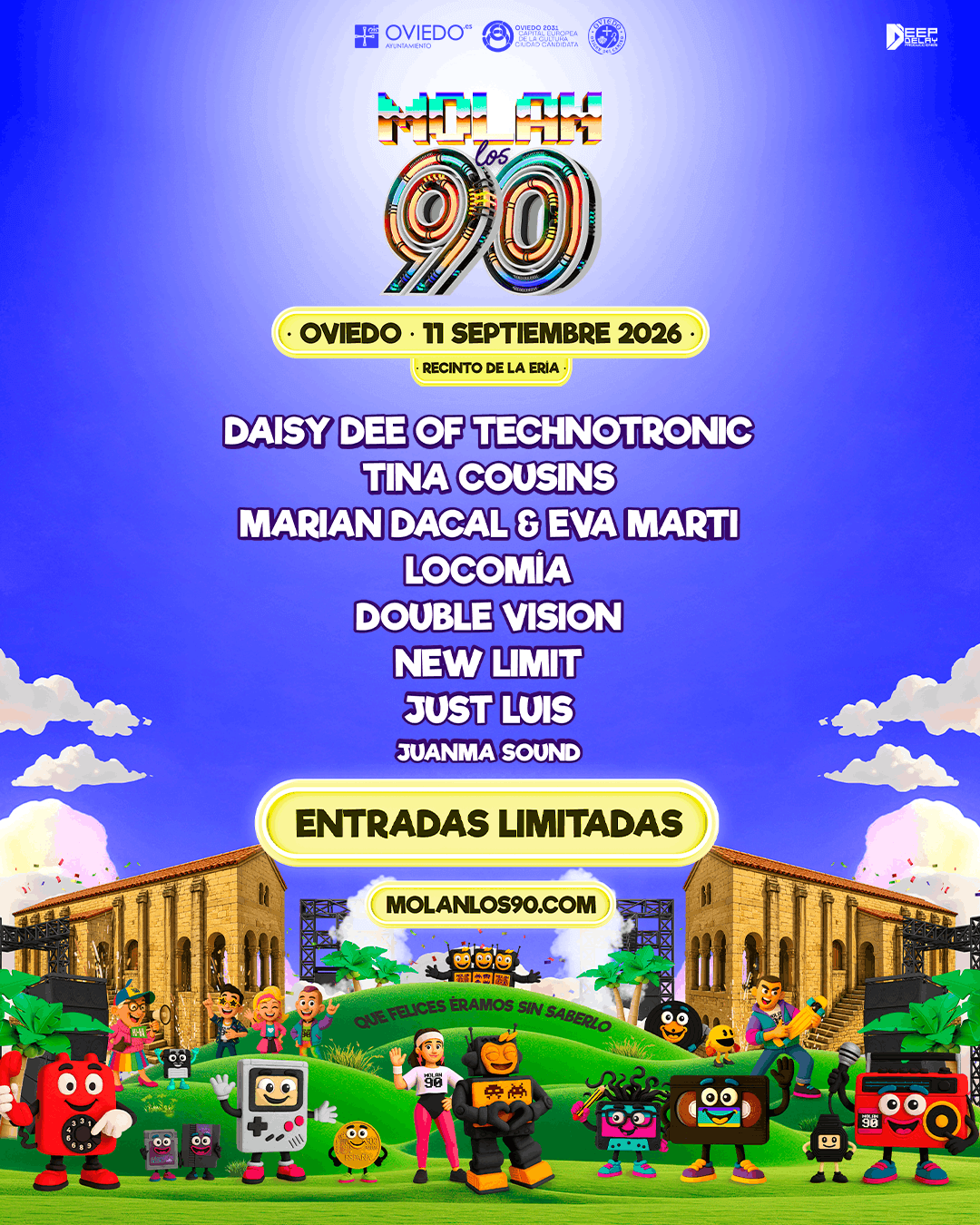 Molan los 90 Oviedo · 11 de septiembre de 2026